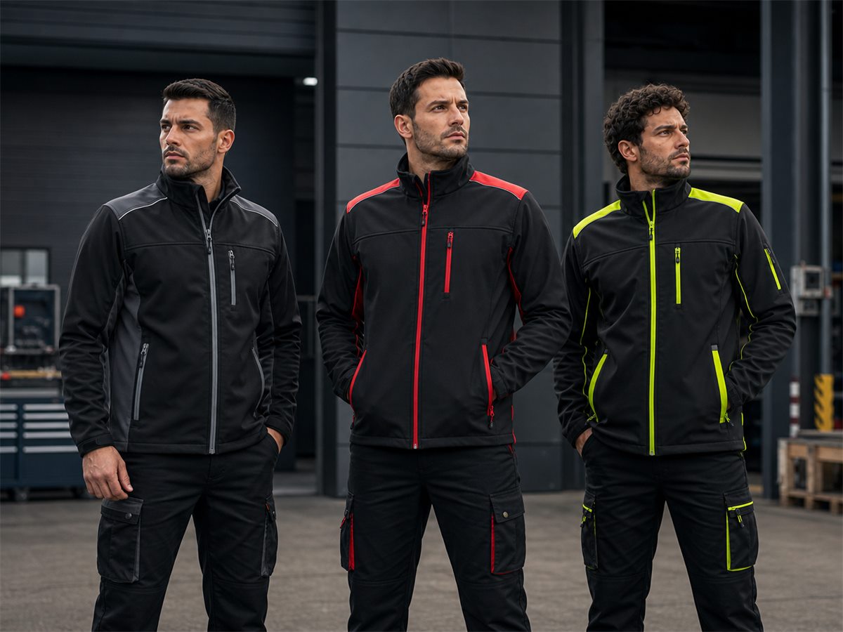 Saha montları ve softshell ürünleri giyen ekip