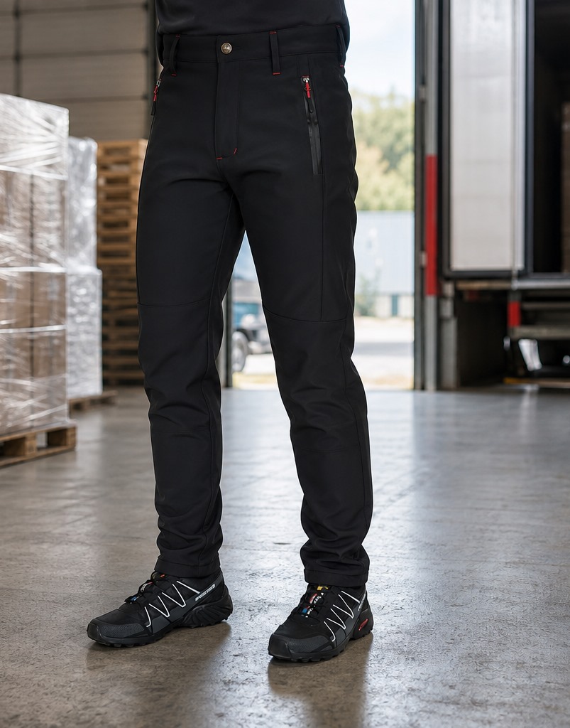 Siyah softshell kışlık iş pantolonu