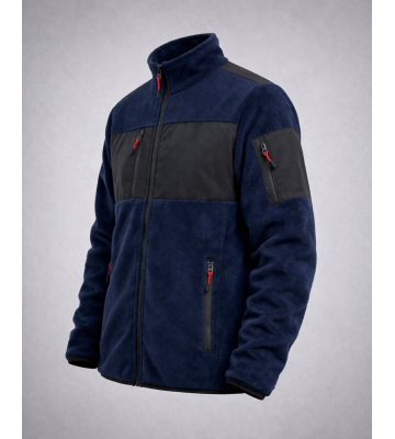 Lacivert Polar Mont – Fermuarlı Cepli Outdoor & Günlük Kullanım