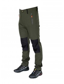 Kışlık Haki Siyah Softshell Outdoor Motorcu Pantolonu – Su ve Rüzgar Geçirmez Polar İçli