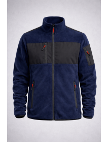 Lacivert Polar Mont – Fermuarlı Cepli Outdoor & Günlük Kullanım