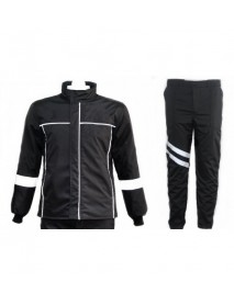 YSF WorkWear 240GR Elyaf Takviyeli Kapitone Astarlı Siyah Soğuk Hava İş Mont Pantolon Takım