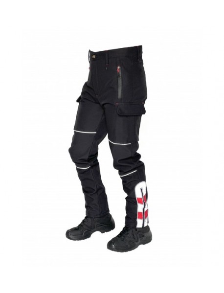 YSF WorkWear Su İtici Rüzgar Geçirmez İçi Polarlı Softshell Motorcu Pantolonu