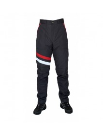 YSF WorkWear 180GR Elyaf Takviyeli Kapitone Astarlı Lacivert Kırmızı Soğuk Hava İş Pantolonu