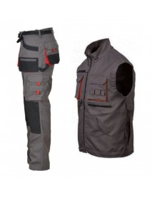 YSF Outdoor Kışlık Harman Karışımı Füme Taktik Kargo Pantolon Yelek Takım